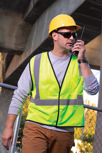 CornerStone  Adult Unisex ANSI 107 Class 2 Economy Mesh Reflective  One-Pocket Vest